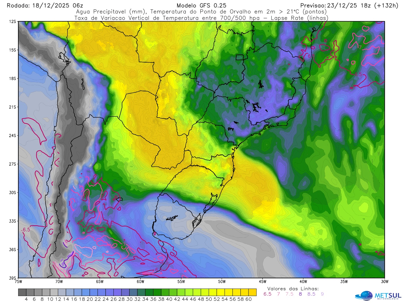 Mapa de canal de umidade