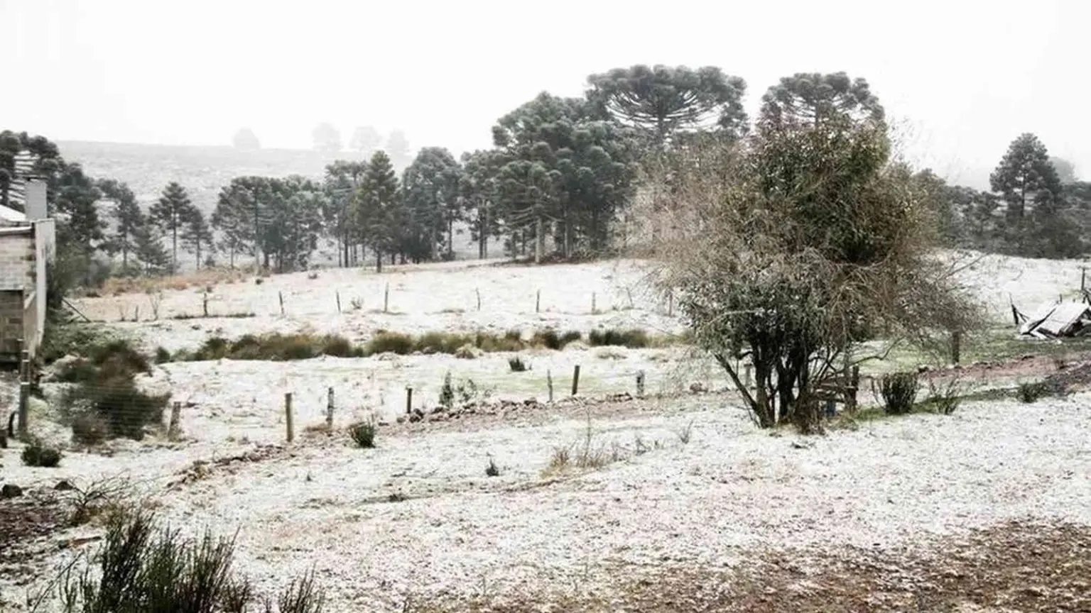 Frio e neve em São José dos Ausentes