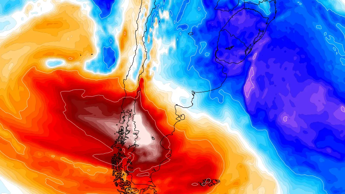 América do Sul virada: 0ºC com geada no Brasil e calor de 42ºC na Patagônia Semana começa com frio atípico e geada no Sul do Brasil enquanto na Patagônia chilena a temperaratura atinge 42ºC