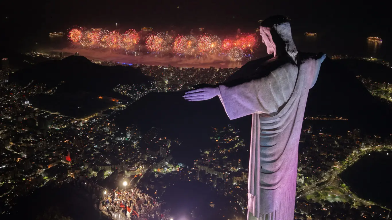 Queima de fogos no Rio de Janeiro