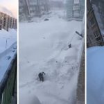 Viralizou: neve soterra cidade da Rússia e forma dunas de gelo