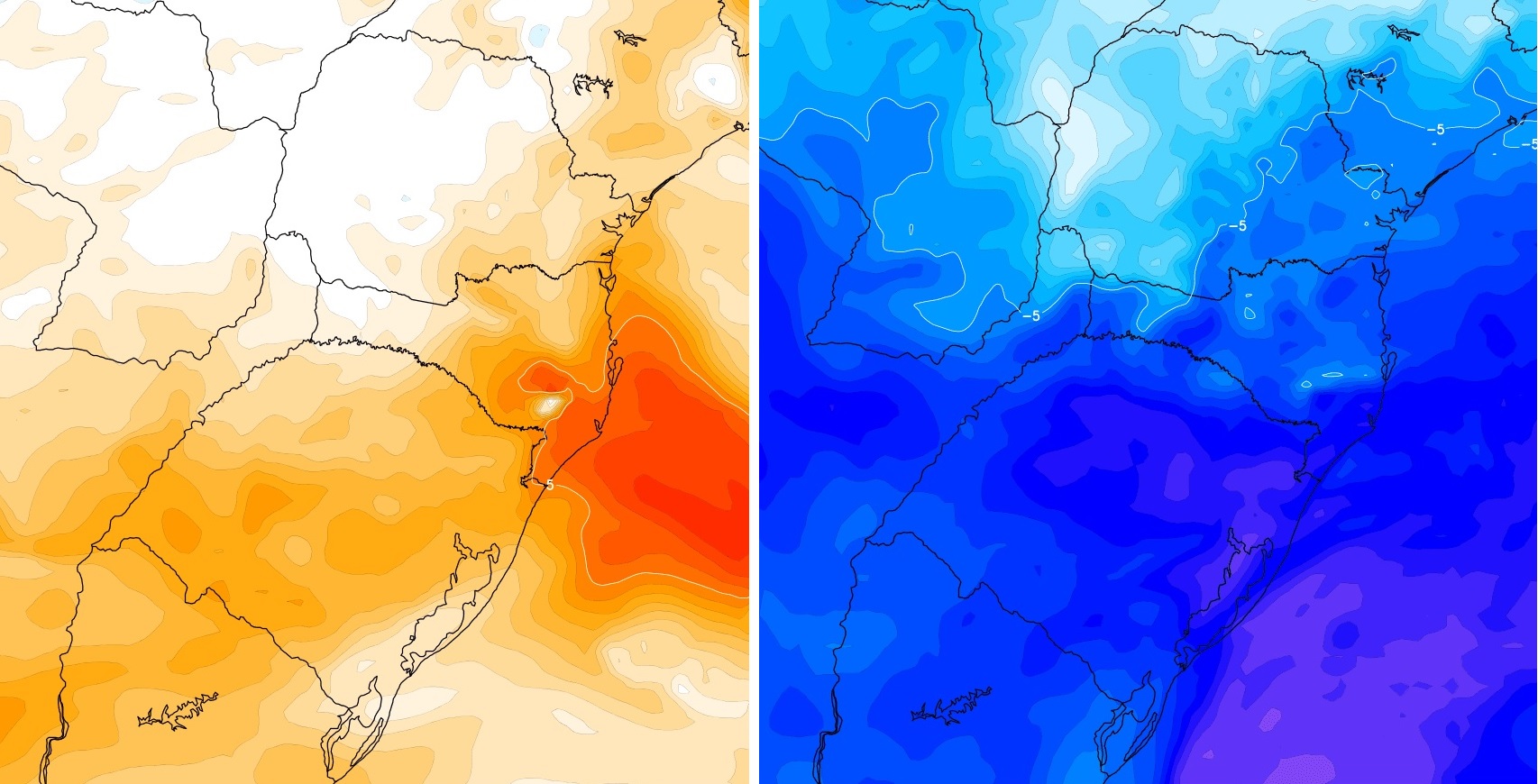Mapas de temperatura