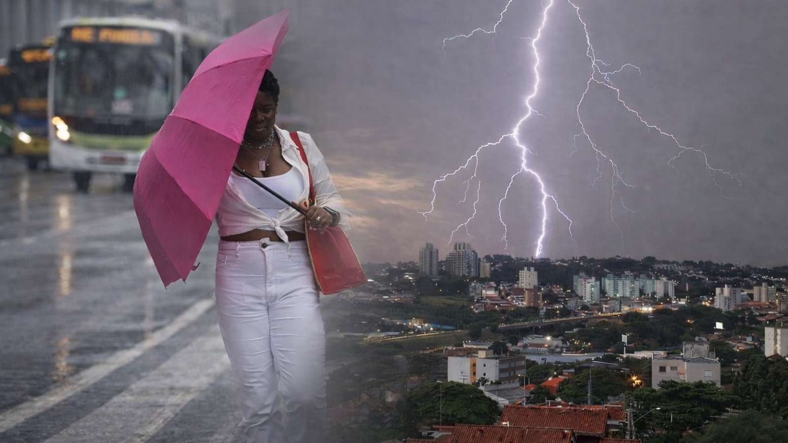 Chuva forte e raios pela ZCAS