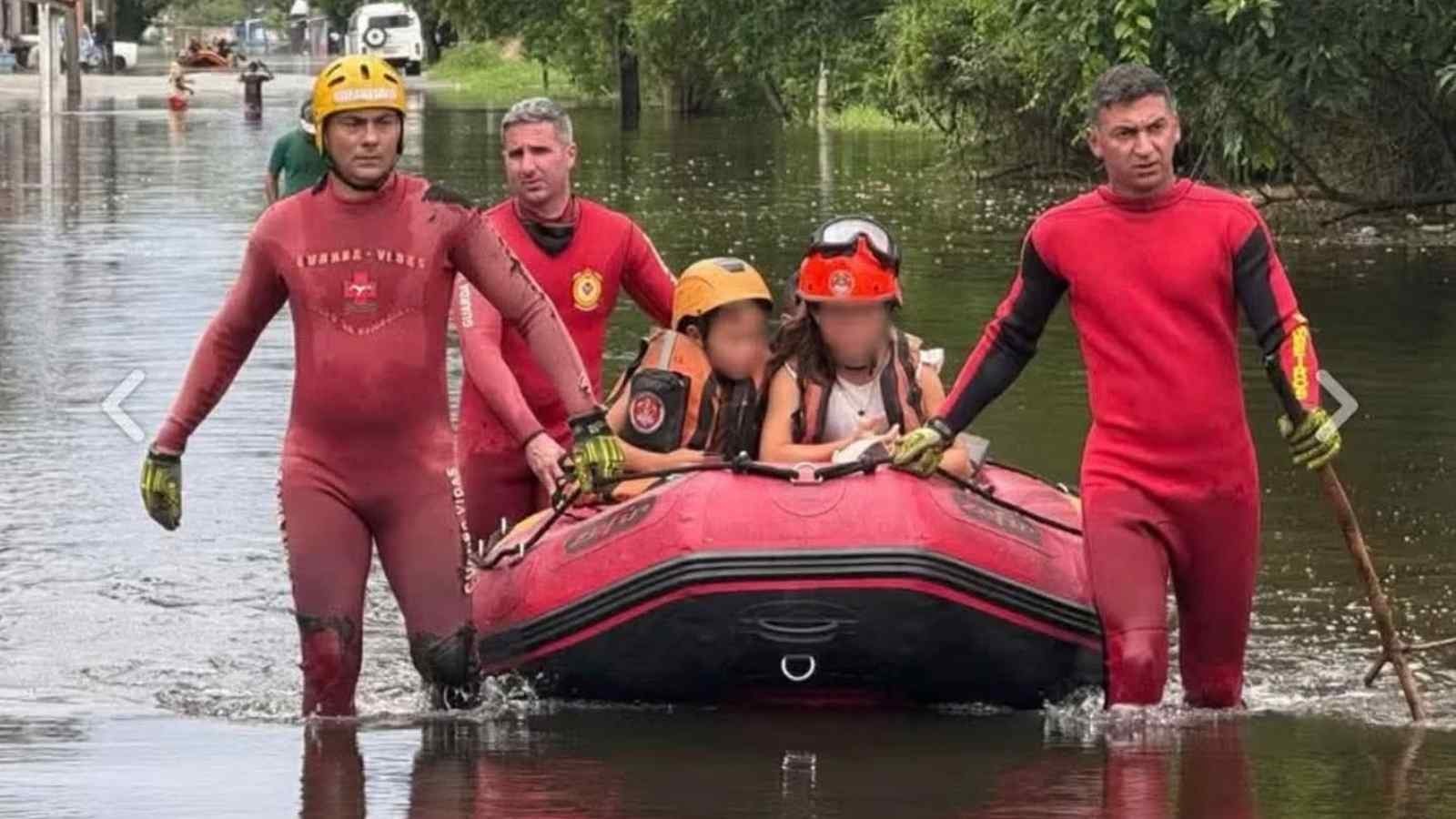 Chuva no litoral de São Paulo