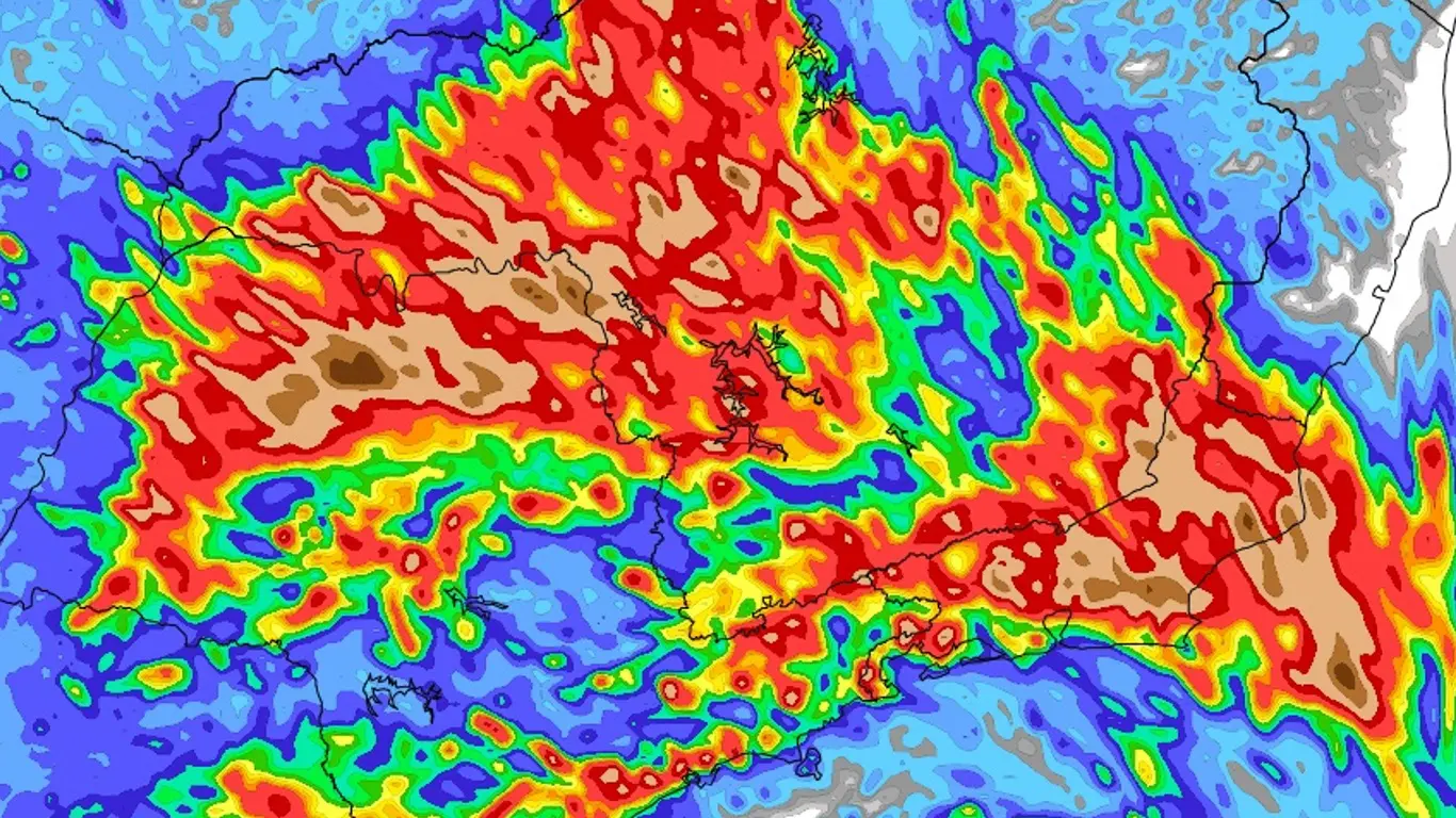 Chuva localmente forte a intensa em São Paulo, Rio de Janeiro e Minas Gerais Fim de semana e começo da semana têm alto risco de episódios de chuva intensa localizada em três estados do Sudeste