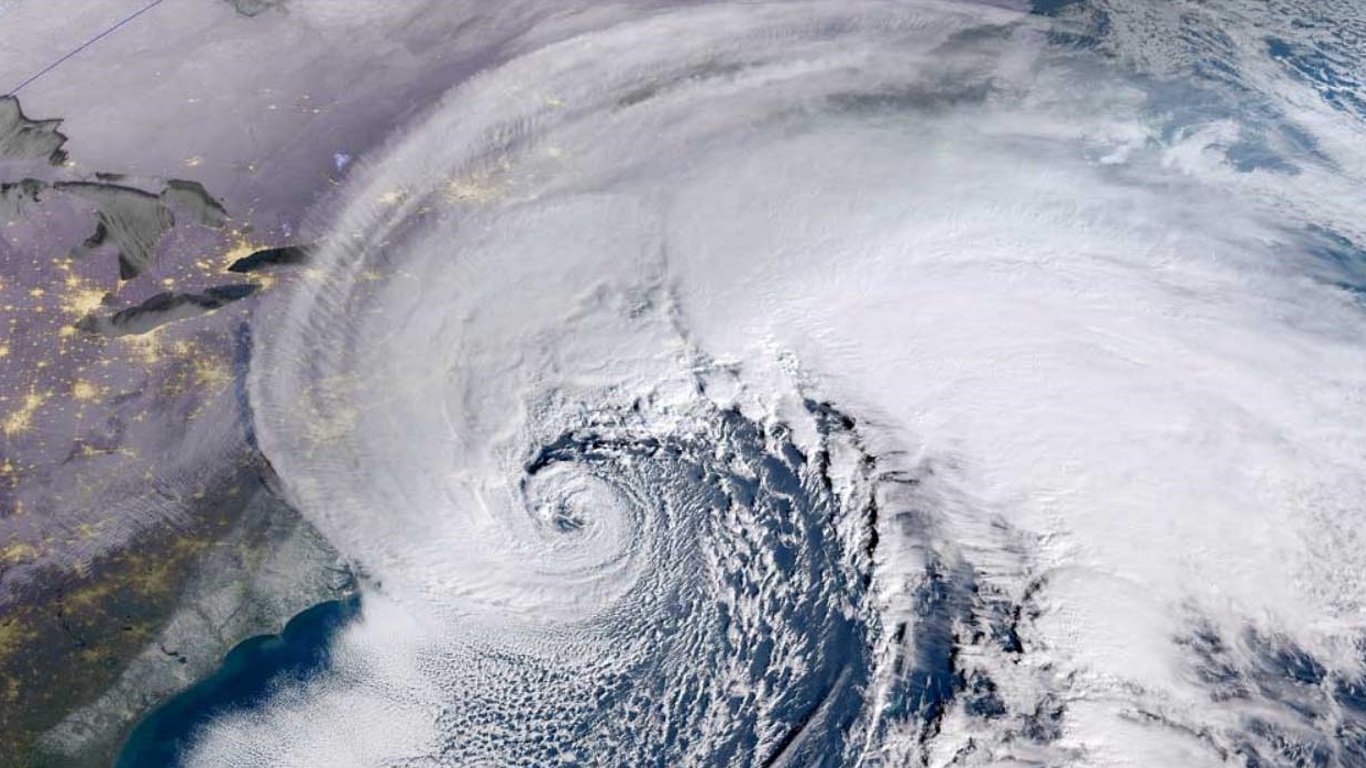 Ciclone bomba nos Estados Unidos