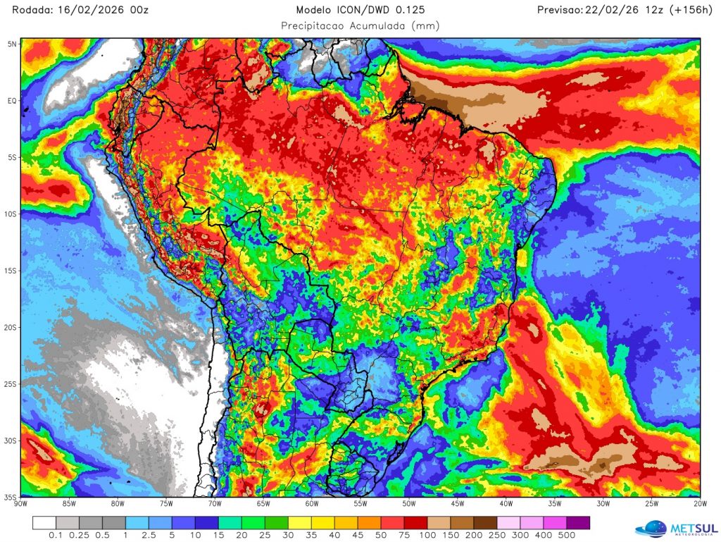 Veja onde mais vai ter chuva no Brasil nesta semana