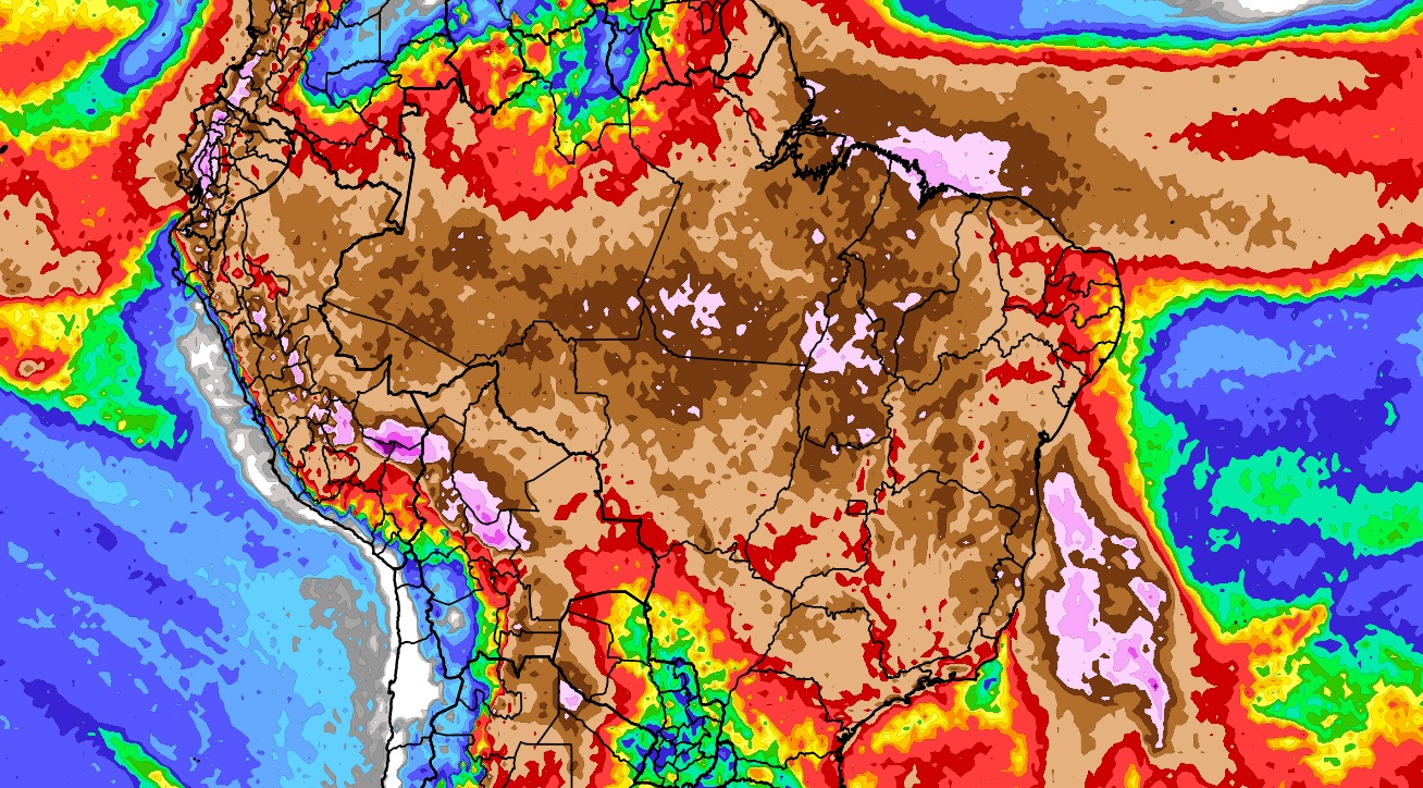 Previsão preocupa: 11 estados com risco de chuva volumosa a extrema Projeção indica chuva entre 200 mm e 500 mm no Norte, Nordeste e Sudeste com potencial para alagamentos e deslizamentos