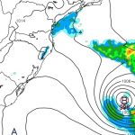 Baixa pressão que formará ciclone trará chuva e temporais no começo da semana