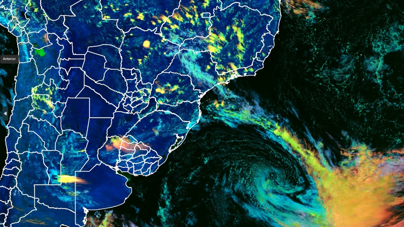 Frente fria associada a ciclone trará chuva localmente forte no Sudeste do Brasil Frente fria passa pela costa e induz instabilidade com risco de chuva localmente forte em São Paulo, Rio de Janeiro, Minas Gerais e Espírito Santo