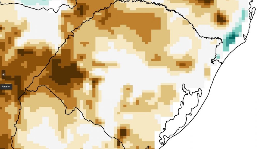 Estiagem se instala no Rio Grande do Sul e vai se agravar no curto prazo