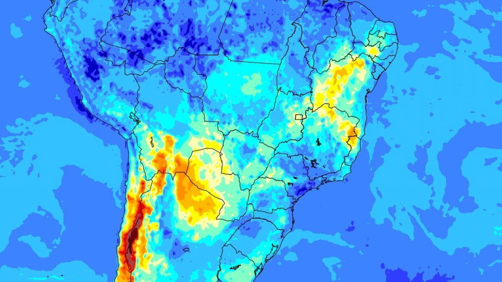 Umidade aumenta no Brasil e leva chuva a todos os estados de Norte a Sul