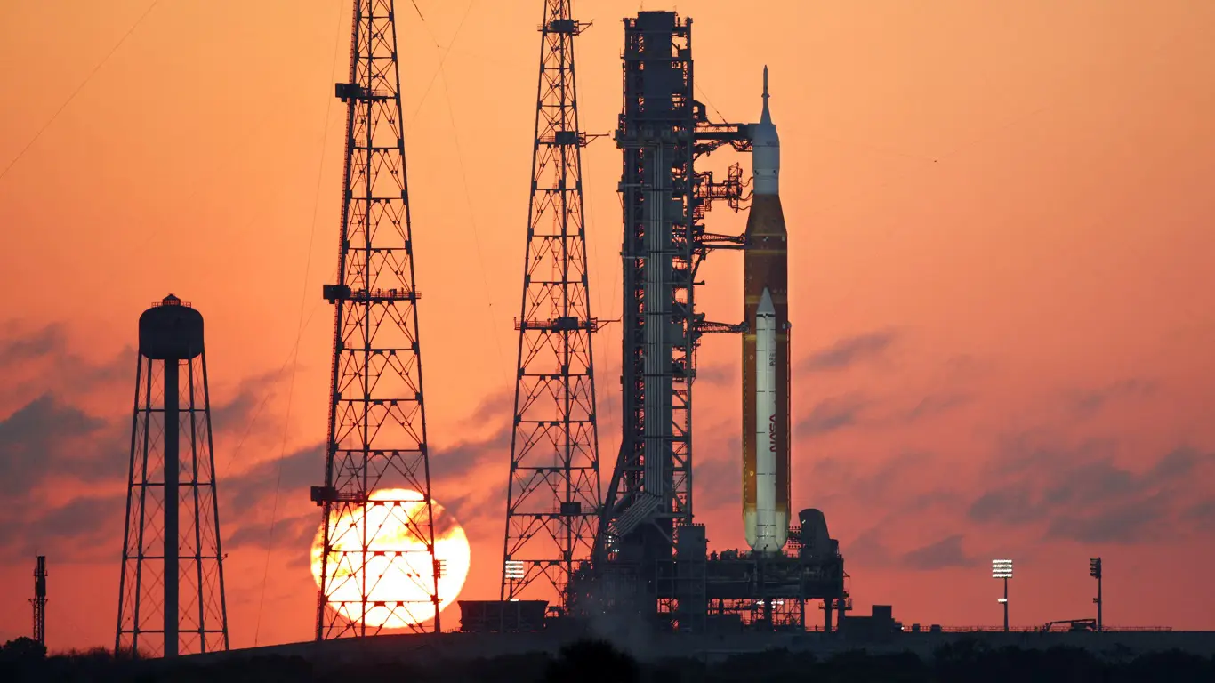 Foto mostra nave Artemis que vai para a Lua