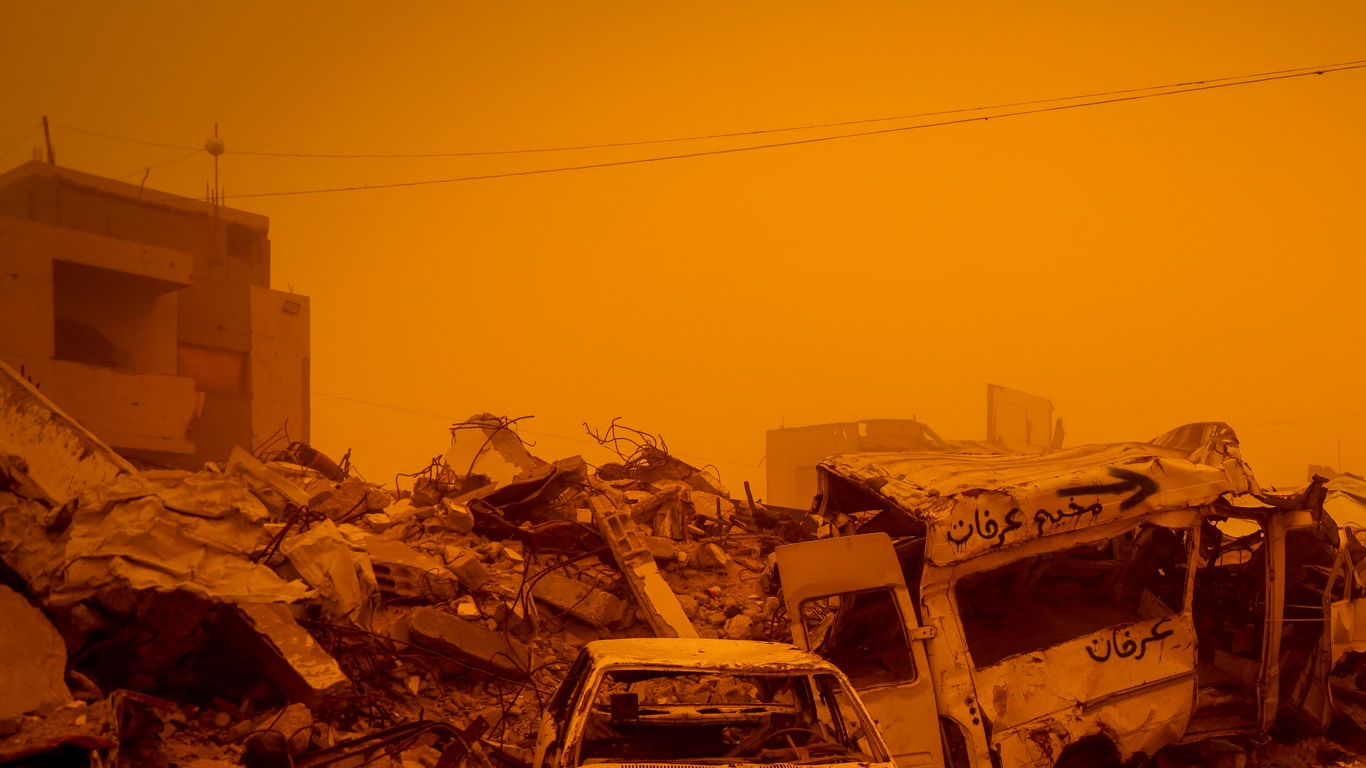 Tempestade de areia no Oriente Médio