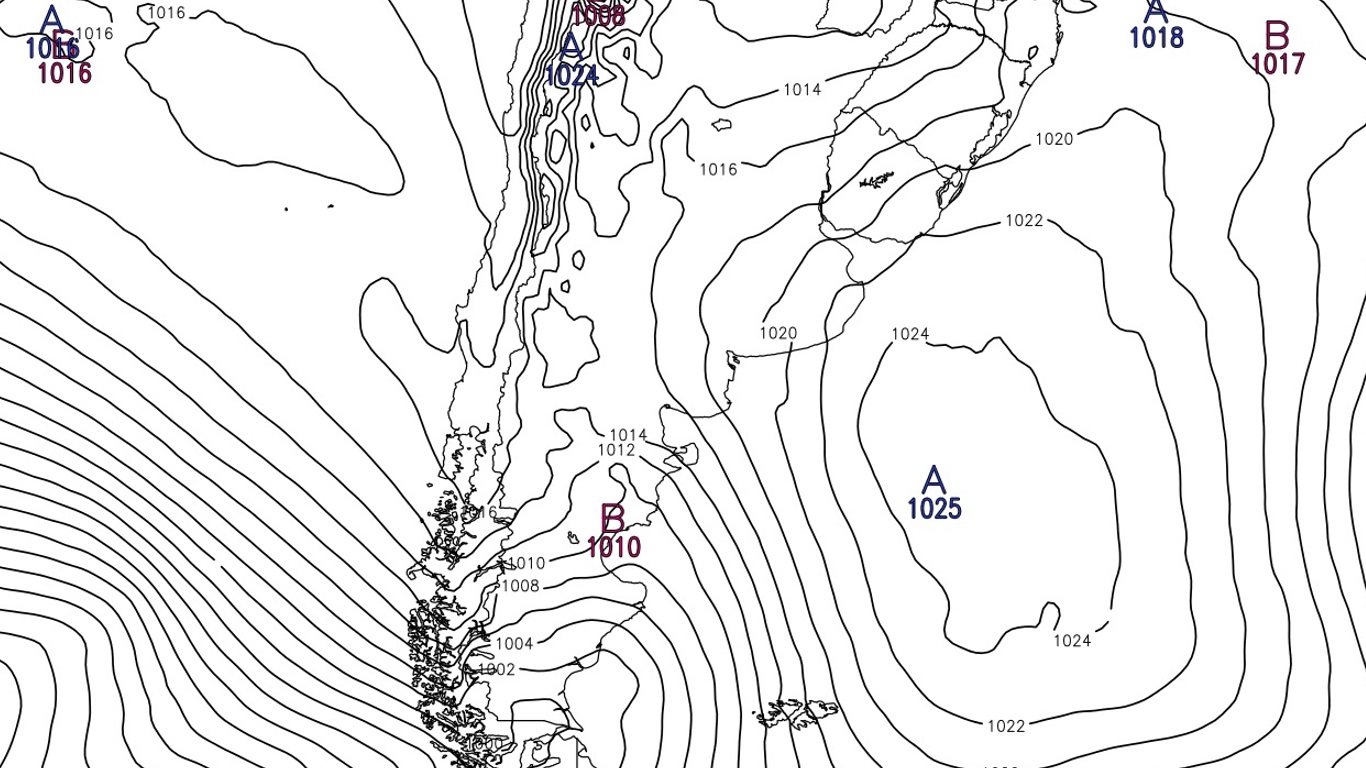 Grande centro de alta pressão no Atlântico vai seguir definindo as condições do tempo Centro de alta pressão sobre o Atlântico Sul define as condições do tempo com instabilidade e temperatura menor