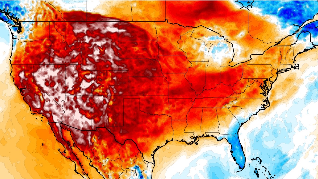 Extraordinária, perigosa e sem precedentes: brutal onda de calor vai castigar o Oeste dos Estados Unidos Onda de calor descrita como fora do normal começa a se instalar no Oeste dos Estados com previsão de muitos recordes de temperatura
