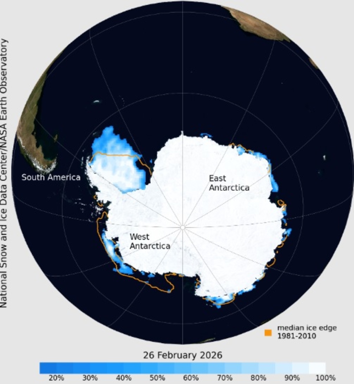 Cobertura de gelo na Antártida