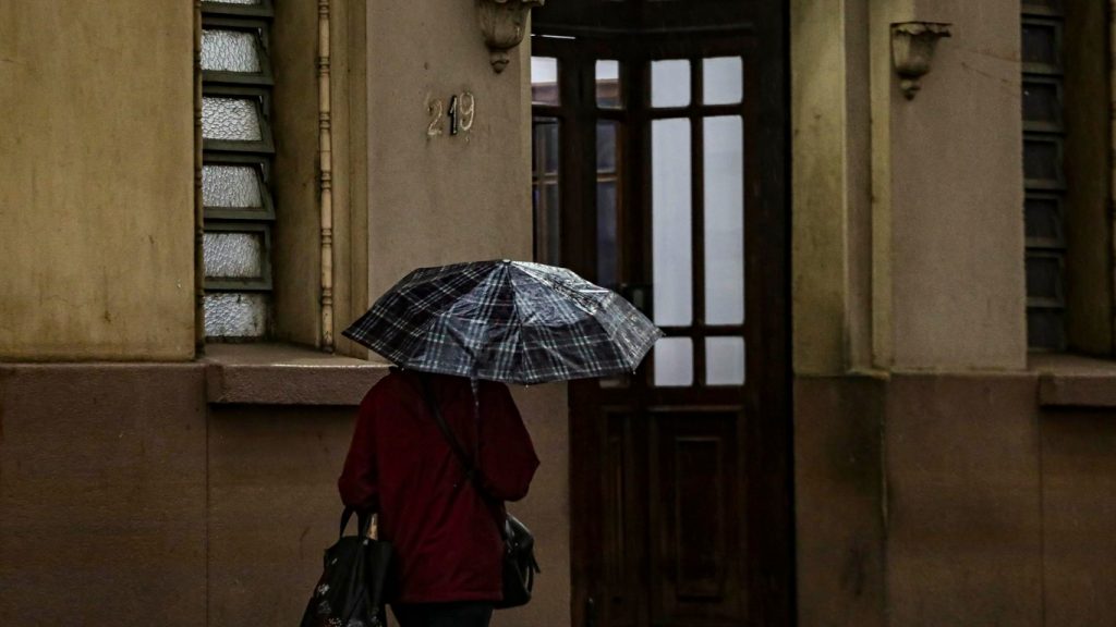Racha térmico em dia com grandes contrastes de temperatura