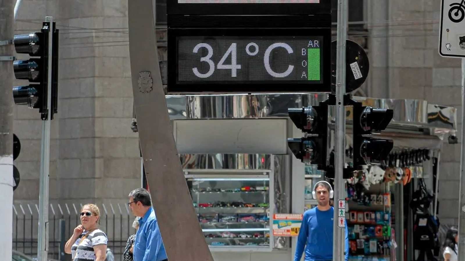 Foto mostra calor em São Paulo