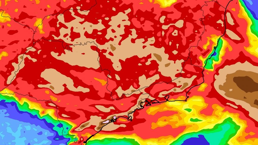 Novo alerta de chuva volumosa em estados do Sudeste do Brasil: veja as áreas de risco