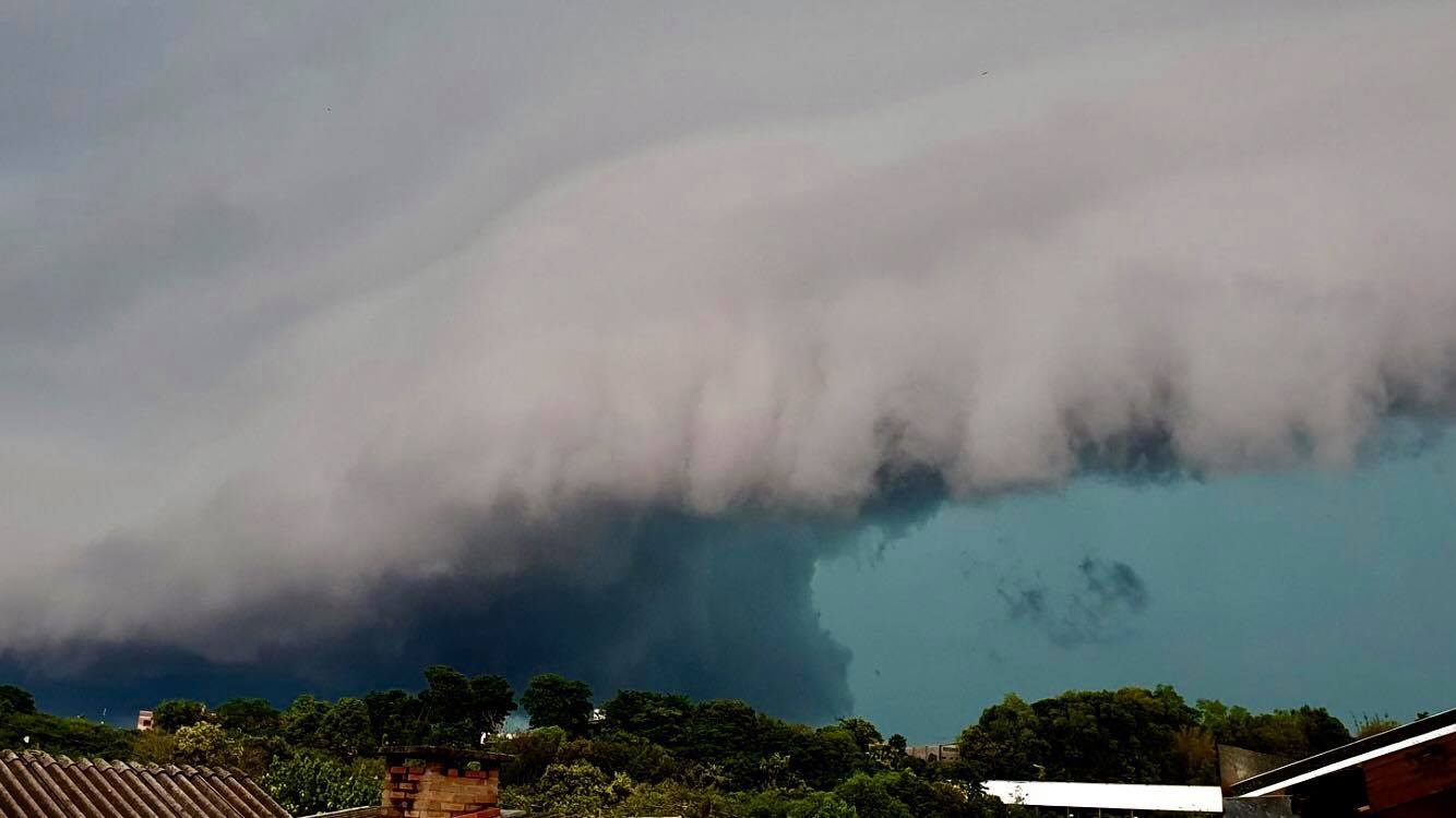 Foto mostra temporais no Noroeste gaúcho