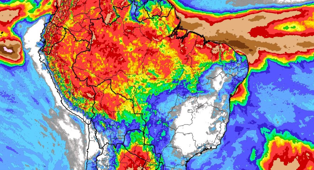 Veja onde mais vai ter chuva no Brasil nesta semana