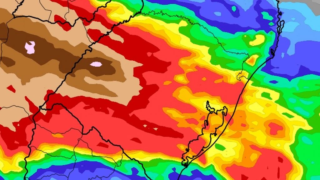 Frente fria vai trazer virada no tempo e episódio de chuva volumosa