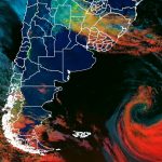 Frente fria que muda o tempo está associada a um grande ciclone no Atlântico
