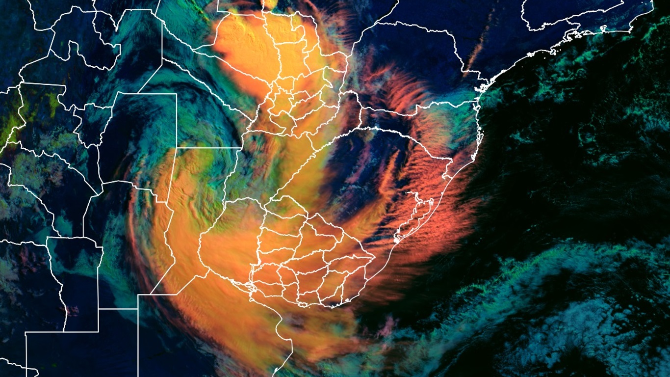 Ciclogênese provoca virada do tempo e trará quinta-feira de instabilidade Ciclone extratropical em formação entre a Argentina e o Uruguai muda o tempo e trará chuva no decorrer desta quinta-feira