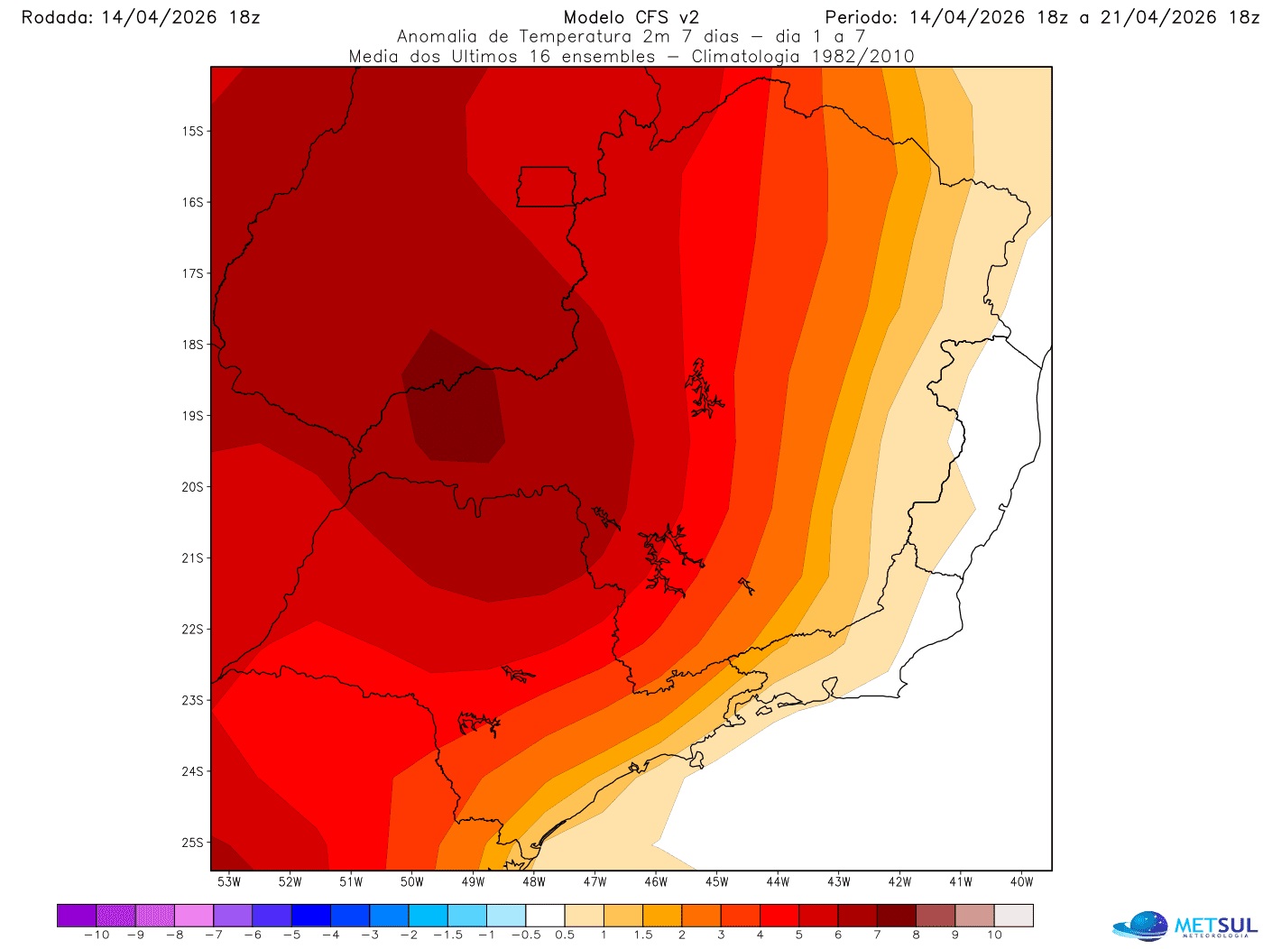 Mapa de calor em São Paulo