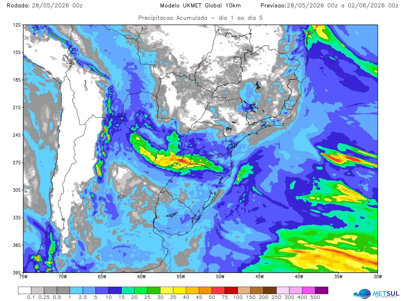 Mapa de chuva