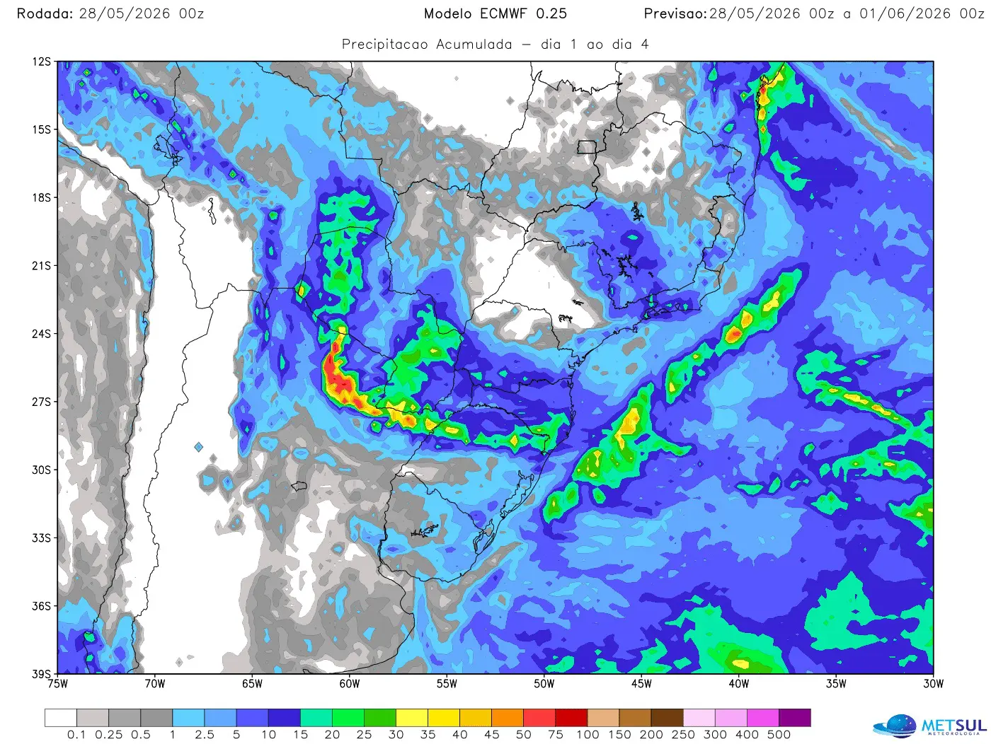 Mapa de chuva