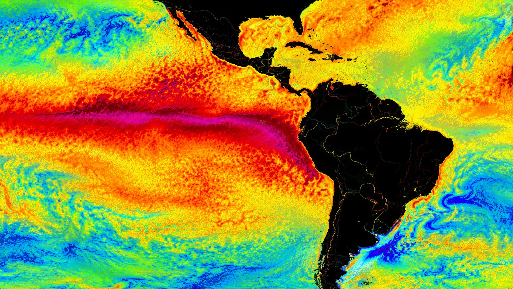 Imagem artística do El Niño