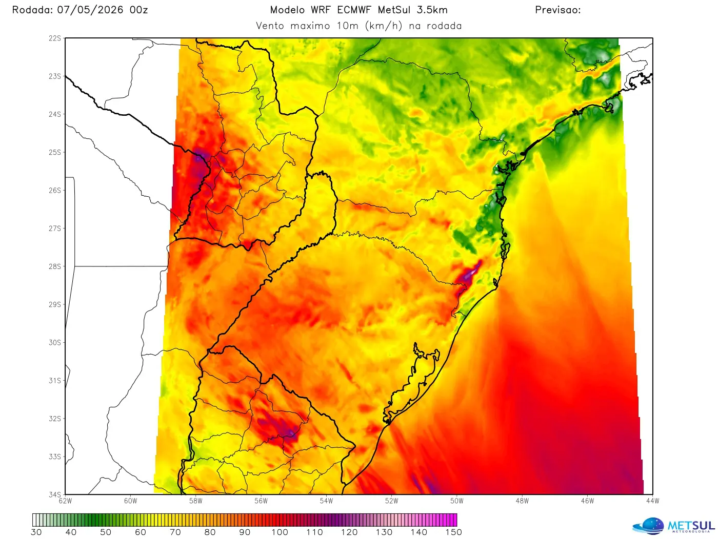 Mapa de vento