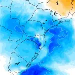 Massa de ar frio chega e derruba a temperatura em cinco estados