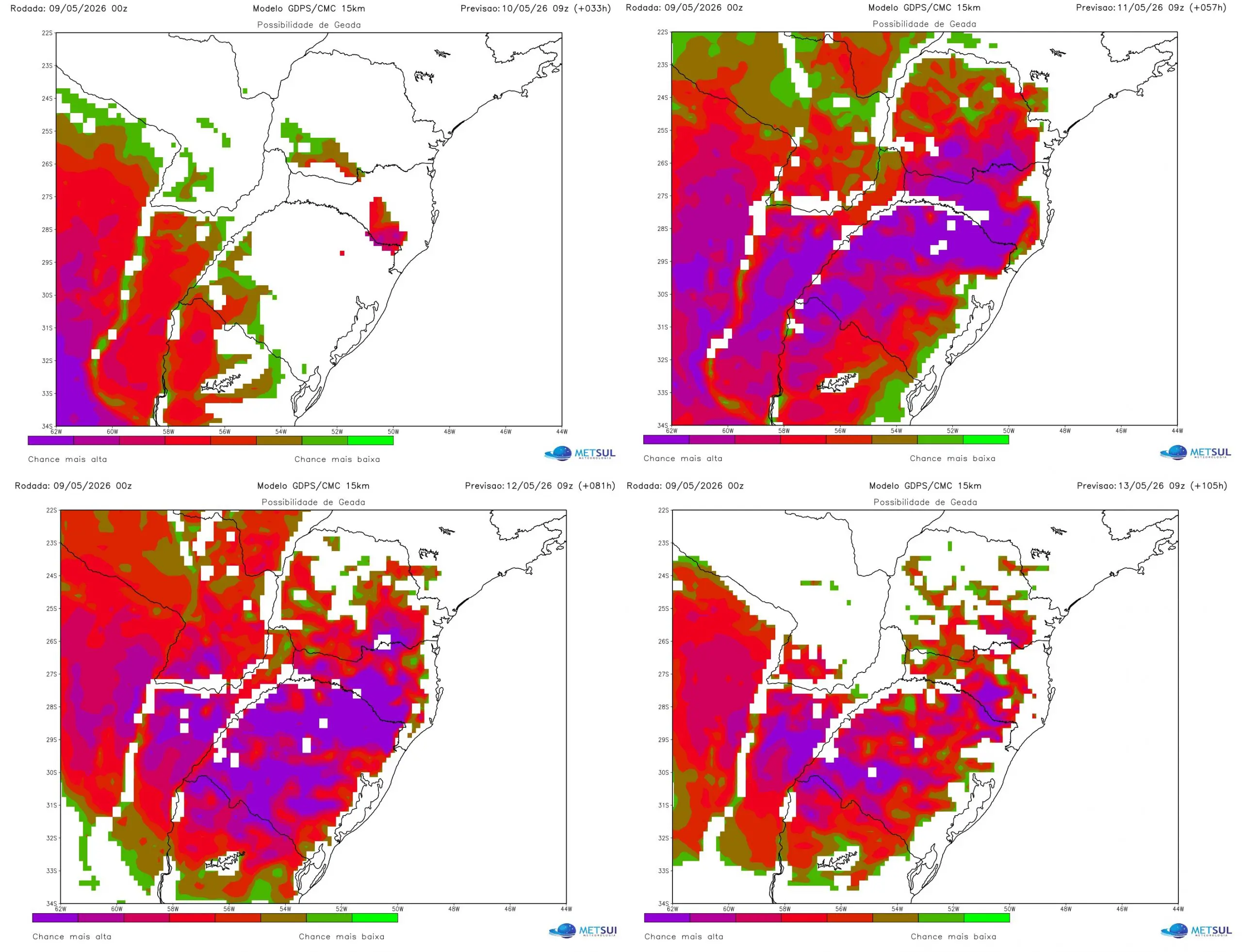 Mapas de geada