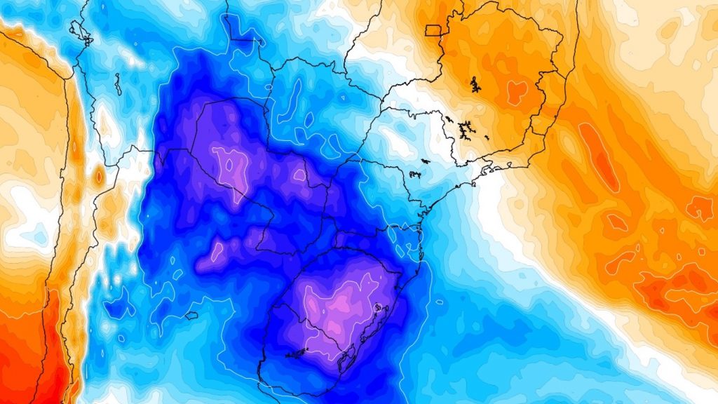 Nova massa de ar frio trará temperaturas congelantes e muitos dias de geada