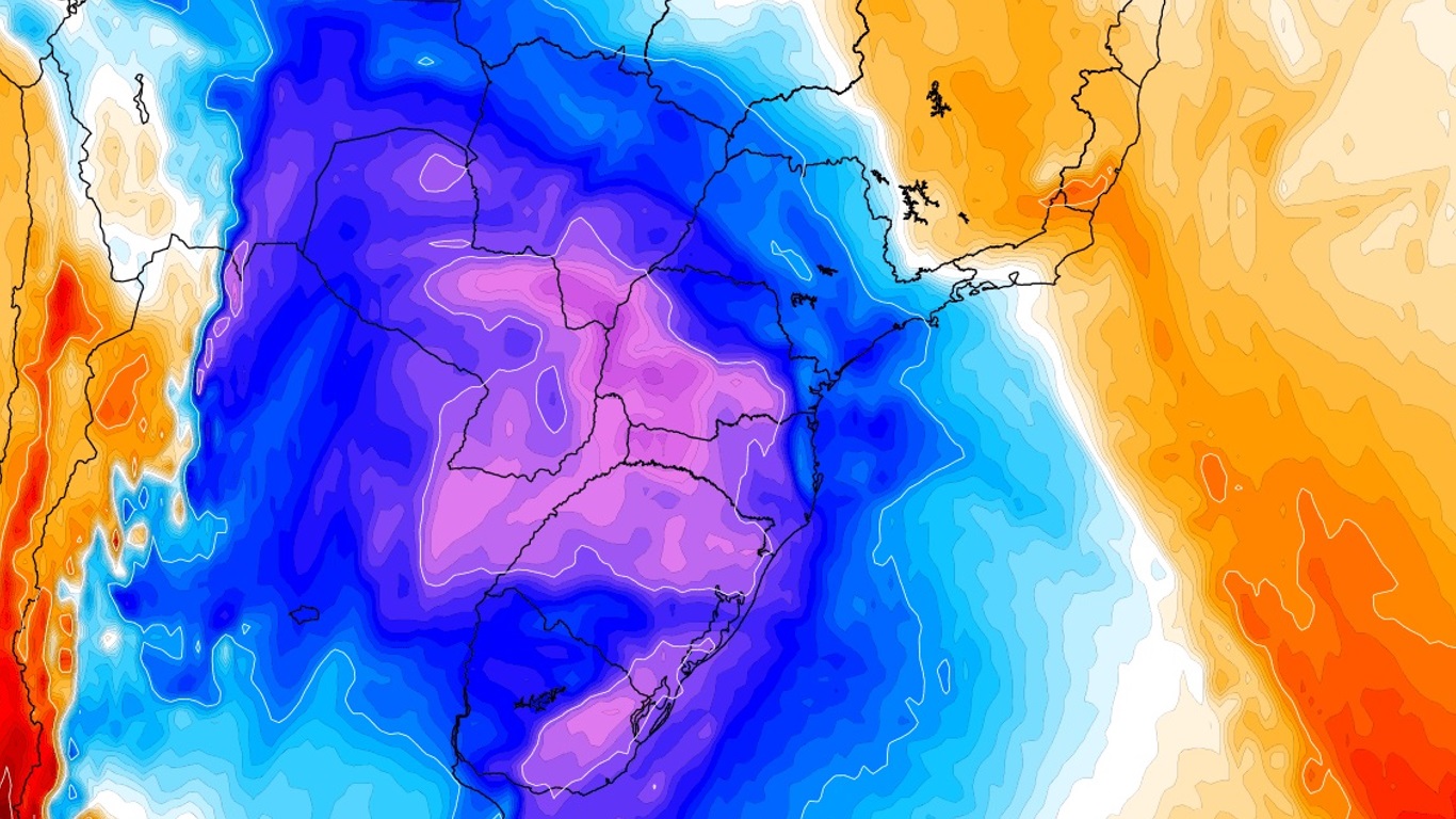 Primeira onda de frio mais intensa do ano no Brasil já tem data para chegar Modelos indicam a possibilidade de uma onda de frio mais intensa e abrangente com massa de ar frio mais forte