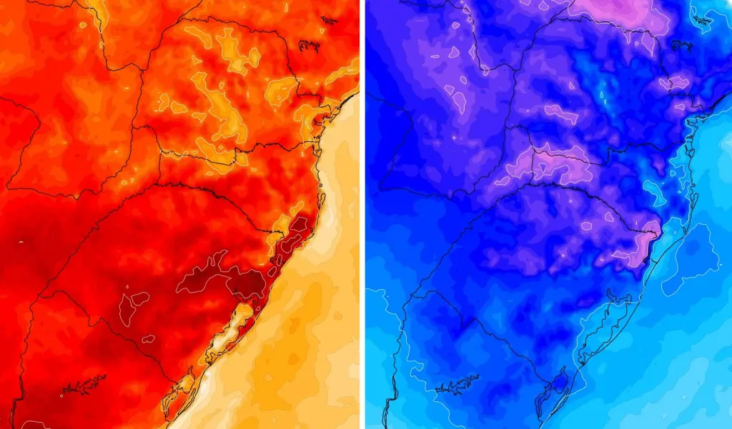 Prepare-se para radical mudança da temperatura: de 35ºC para abaixo de zero