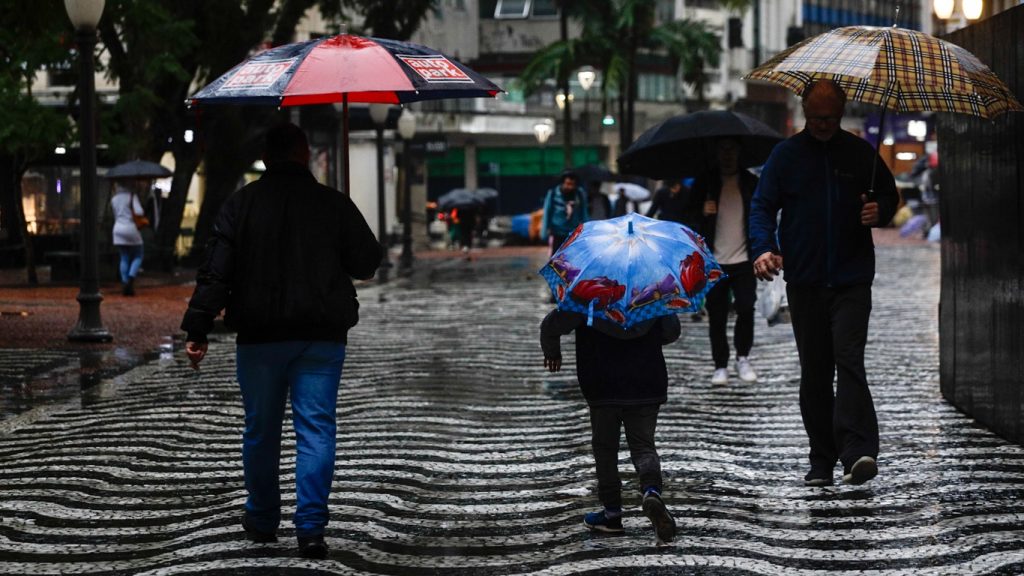 Tempo começa a mudar e chuva vai aumentar com formação de ciclone
