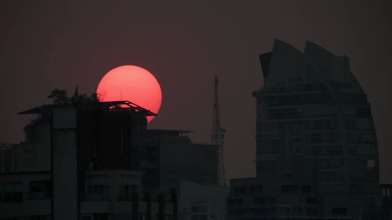 Foto mostra calor em São Paulo