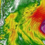 Ciclone bomba na Argentina impulsiona onda polar para o Brasil