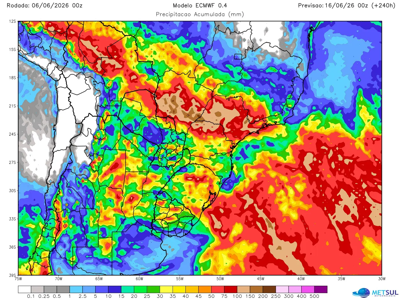 Mapa de chuva