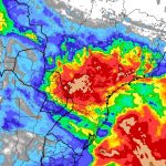 Episódio de chuva vai atingir 11 estados com volumes de até 100 mm