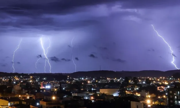Alerta vermelho: temporais, chuva forte e risco de cheias de rios