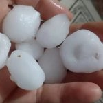 Primeiro de dois ciclones traz chuva e granizo neste começo de semana