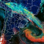 Grande ciclone no Atlântico impulsiona frente fria pelo Centro do Brasil