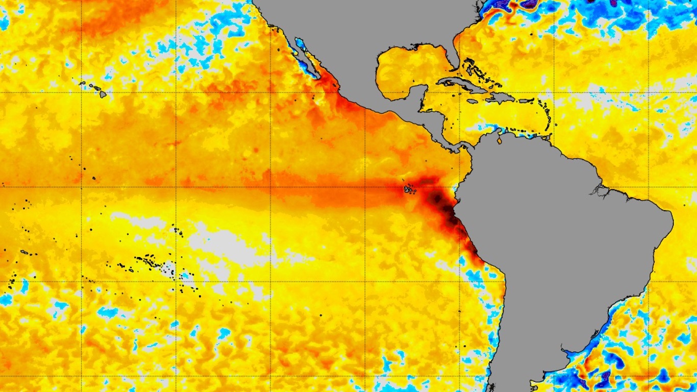 Pacífico entra em modo de El Niño e aquecimento ganhará força Aquecimento do Pacífico e sinais crescentes na atmosfera indicam que o El Niño está em estágios iniciais e será reconhecido em breve