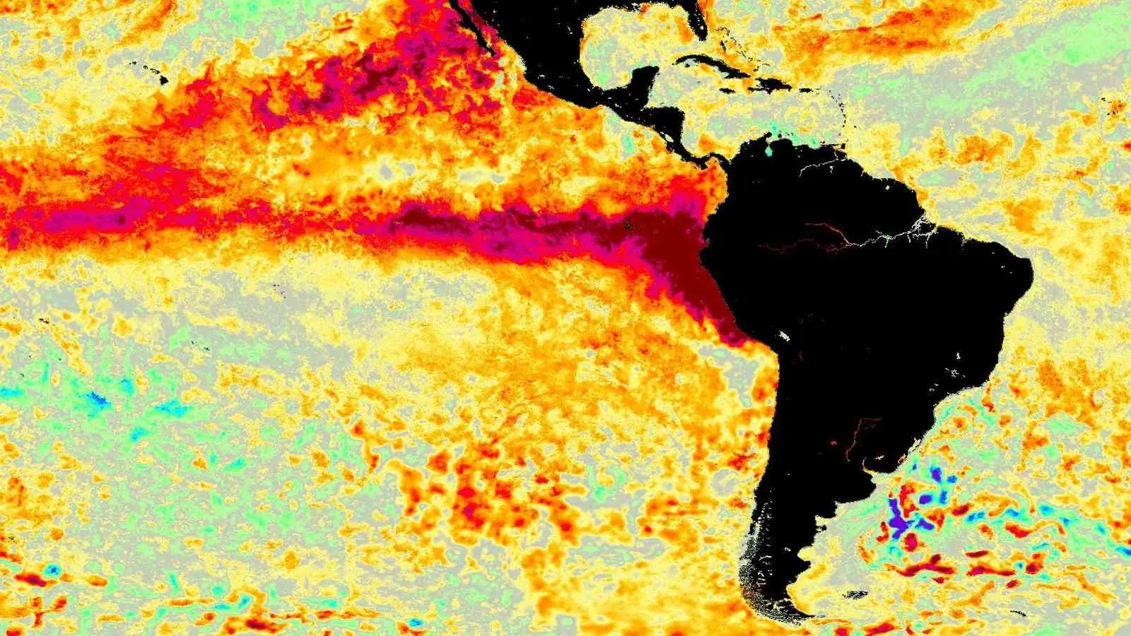 Mapa do El Niño