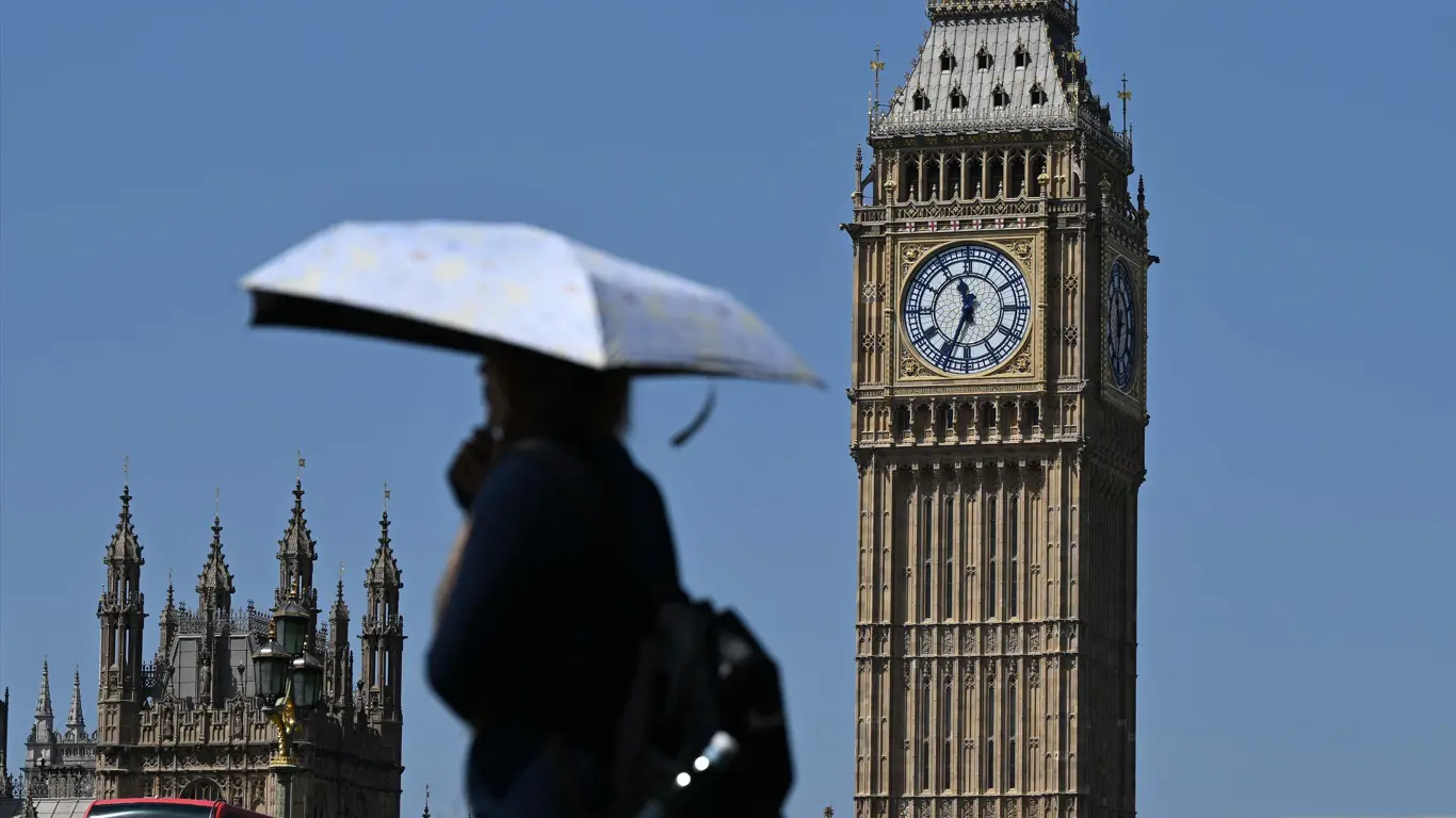 Foto mostra onda de calor em Londres